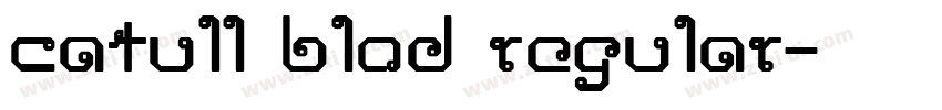 catull blod regular字体转换